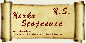 Mirko Stojčević vizit kartica
